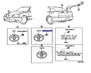 Toyota - Aristo - JZS147 - 1992 - 3.0Q TYPE - 2JZGE