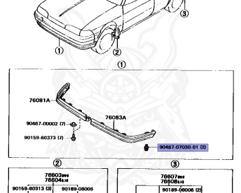 Toyota - Carina - CT176V - 1991 - DX TYPE - VAN - Manual - 2C