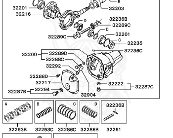 Mitsubishi - Pajero - V24V - 1995 - NDF - 4D56