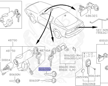 Nissan - 180SX - RS13 - 1992 - Type 2/3 - HATCH BACK(HB) - MANUAL TRANSMISSION(MT) - TWO WHEELS STEERING(2WS) - SR20DET