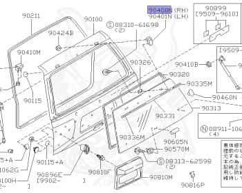Nissan - Pathfinder - R50 - 1996 - LE GRADE - WAGON(W) - 4 WHEEL DRIVE(4WD) - AUTOMATIC TRANSMISSION(AT) - TD27TI