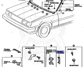 Toyota - Carina - AA60 - 1983 - SIDE GLASS - SEDAN - Automatic - 3AU