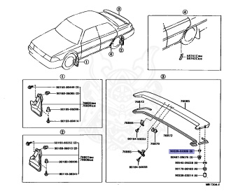 Toyota - Corona - ST180 - 1989 - FE TYPE - Automatic - 4SFI