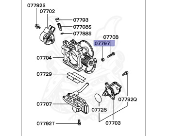 Mitsubishi - Galant - E54A - 1992 - PRGW - 6A12
