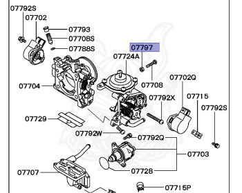 Mitsubishi - Galant - E54A - 1996 - PRGW - 6A12