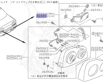 Nissan - Skyline - R34 25GTT - ER34 - 1998 - 25GT TURBO - 2 door hard top (2K) - MANUAL TRANS 5-SPEED(MT.F5) - Hi-Cas 2-Link (HI.2WD) - RB25DET