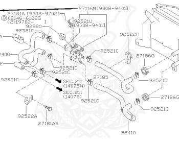 Nissan - Skyline - R33 GTS-t - ECR33 - 1997 - GTS25TM - 4 DOOR SEDAN(4S) - 2 WHEEL DRIVE(2WD) - AUTOMATIC-FLOOR SHIFT(AT.F4) - HICAS - RB25DET