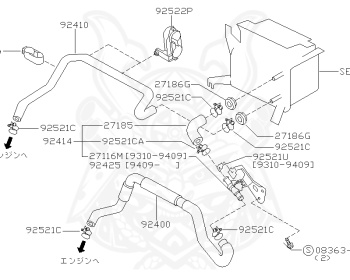 Nissan - Silvia - S14 - 1996 - KS - HARDTOP(K) - MANUAL TRANSMISSION(MT) - TWO WHEELS STEERING(2WS) - SR20DET