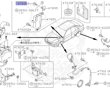 Nissan - Pulsar - N15 - 1996 - CJ1 - 4 DOOR SEDAN(4S) - 4-link Pulsar (4WD.PUL) - MANUAL TRANSMISSION(MT) - CD20