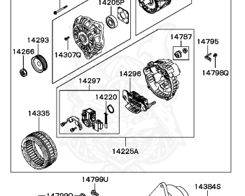 Mitsubishi - Galant - EA1A - 1996 - SRGC5 - 4G93