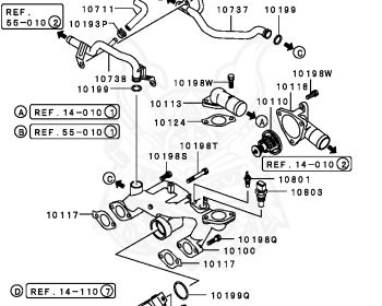 Mitsubishi - Diamante - F31A - 1994 - TRHA1 - 6G73