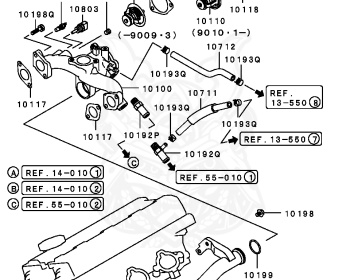 Mitsubishi - Diamante - F27A - 1993 - TRPM - 6G72