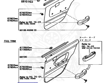 Toyota - Carina - AT170 - 1991 - SIDE GLASS - SEDAN - Manual - 5AFE