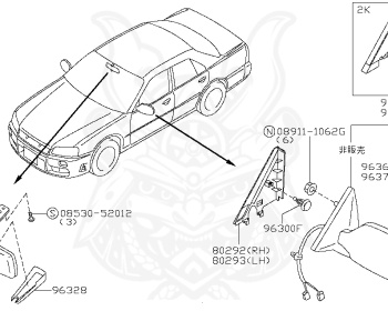 Nissan - Skyline - R34 25GTT - ER34 - 1998 - 25GT TURBO - 2 door hard top (2K) - AUTOMATIC-FLOOR SHIFT(AT.F4) - Hi-Cas 2-Link (HI.2WD) - RB25DET
