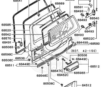 Mitsubishi - Pajero - V45W - 1996 - GYUC1 - 6G74
