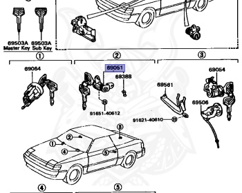 Genuine Celica AT160 Exterior OEM parts supplied from Japan