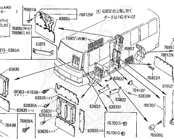 Nissan - Civilian - W40 - 1995 - Deluxe Reibousha - LONG BODY(LB) - MANUAL TRANSMISSION(MT) - Air suspension (AS) - HIGHT ROOF(HR) - TD42