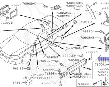 Nissan - Skyline - R34 25GTT - ER34 - 2000 - 25GT TURBO - 2-door hardtop (2K) - AUTOMATIC-FLOOR SHIFT(AT.F4) - HI-CAS 2-Link Drive (HI.2WD) - RB25DET