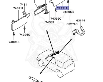 Mitsubishi - Pajero Jr - H57A - 1995 - MNUE - 4A31