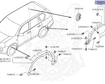 Nissan - X-Trail - T31 - 2007 - SEDAN - WAGON(W) - 4 WHEEL DRIVE(4WD) - CVT(CVT) - MR20DE