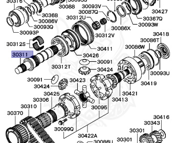Mitsubishi - Pajero - V24W - 1994 - NXF2 - 4D56
