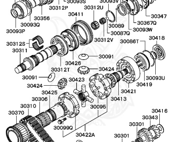 Mitsubishi - Delica Space Gear - PD4W - 1994 - NSEGE1 - 4G64