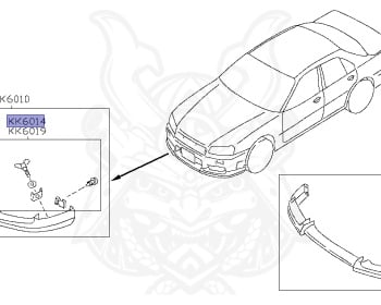 Nissan - Skyline - R34 25GT - ENR34 - 1998 - 25GT - 2 door hard top (2K) - AUTOMATIC-FLOOR SHIFT(AT.F4) - High cast, 2-link (IRS.2WD) - RB25DE