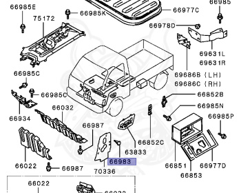 Mitsubishi - Minicab Truck - U41T - 1997 - HNDV6 - 3G83