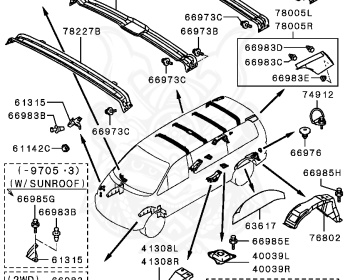 Mitsubishi - Delica - PD6W - 2005 - HSEUE3 - 6G72