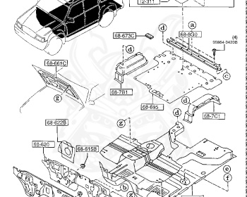 Mazda - Proceed - UF66M - Feb-1996 - Right hand - G6