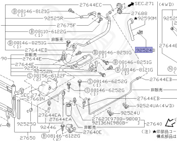 Nissan - Stagea - WC34 - 1998 - 25X-FOUR - WAGON(W) - 4 WHEEL DRIVE(4WD) - AUTOMATIC TRANSMISSION(AT) - RB25DE