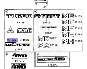 Mitsubishi - Chariot - D08W - 1985 - LGUE2 - G63B