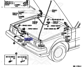 Toyota - Carina - SA60 - 1987 - SIDE GLASS - SEDAN - Manual - 1SU