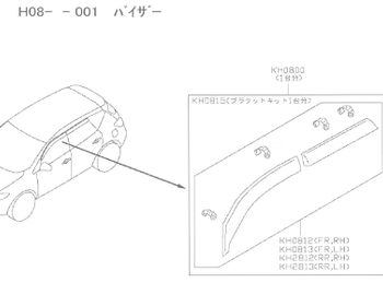 Nissan - Side Window Visor Set