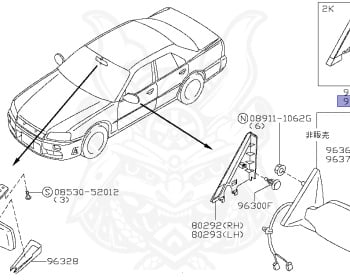Nissan - Skyline - R34 25GTT - ER34 - 1998 - 25GT TURBO - 2 door hard top (2K) - AUTOMATIC-FLOOR SHIFT(AT.F4) - Hi-Cas 2-Link (HI.2WD) - RB25DET