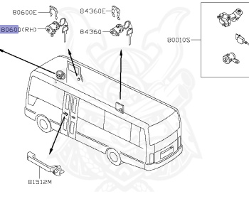 Nissan - Civilian - W41 - 2010 - Yojisha - MICRO BUS(B) - Automatic transmission, floor 4-speed (AT/4F) - ZD30DDTI