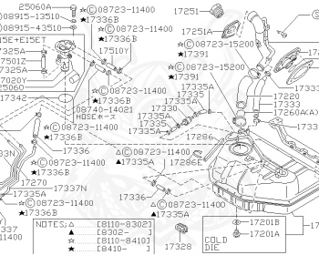 Nissan - Sunny - B11 - 1981 - CT - SEDAN(S) - 4 SPEED A/T(F4) - E13S