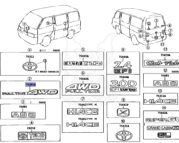 Toyota - Hiace - KZH106W - 1999 - SUPER CUSTOM LIMITED TYPE - 4-DOOR - Automatic - 1KZTE