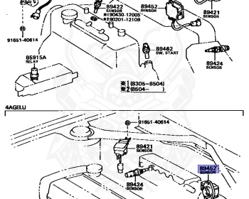 Toyota - Corolla - AE82 - 1985 - GT TYPE - 4-DOOR - Automatic - 4AGELU