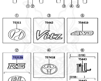 Toyota - Vitz RS - NCP91 - 2007 - I'LL TYPE - 5-DOOR - Variator - 1NZFE