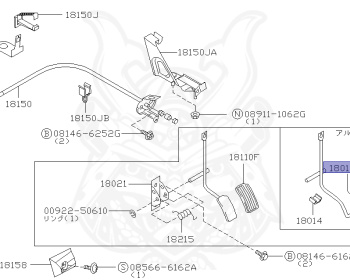 Nissan - Skyline - R34 GT - HR34 - 2000 - 20GT - 4 DOOR SEDAN(4S) - AUTOMATIC-FLOOR SHIFT(AT.F4) - High cast, 2-link (IRS.2WD) - RB20DE