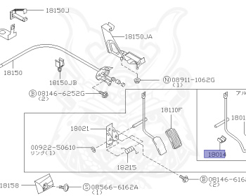 Nissan - Skyline - R34 GT - HR34 - 2000 - 20GT - 4 DOOR SEDAN(4S) - AUTOMATIC-FLOOR SHIFT(AT.F4) - High cast, 2-link (IRS.2WD) - RB20DE