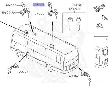 Nissan - Civilian - W41 - 2017 - SV GRADE - Microbus Swing (MINI) - Automatic transmission, floor 4-speed (AT/4F) - TB45E