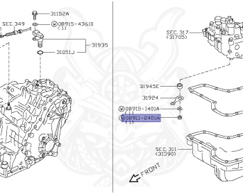 Nissan - Teana - J32 - 2008 - 350XV GRADE - SEDAN(SED) - 2 WHEEL DRIVE(2WD) - CVT(CVT) - VQ35DE