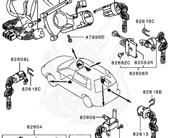 Mitsubishi - RVR - N23W - 1997 - SRGM - 4G63