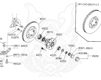 Genuine Fairlady Z Z31 Brakes OEM parts supplied from Japan