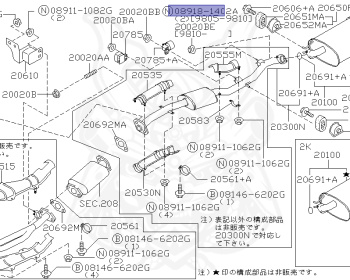 Nissan - Skyline - R34 GT - HR34 - 1998 - 20GT - 4 DOOR SEDAN(4S) - AUTOMATIC-FLOOR SHIFT(AT.F4) - High cast, 2-link (IRS.2WD) - RB20DE