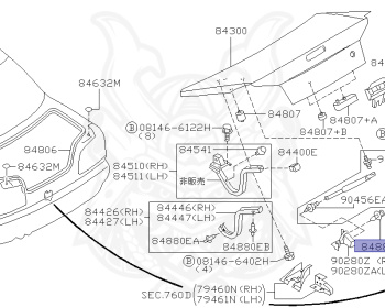 Nissan - Skyline - R34 GT - HR34 - 1998 - 20GT - 2 door hard top (2K) - MANUAL TRANS 5-SPEED(MT.F5) - High cast, 2-link (IRS.2WD) - RB20DE