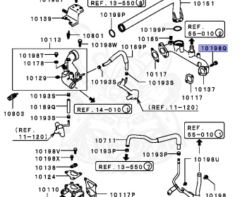 Mitsubishi - Pajero Evolution - V55W - 1994 - GNXH - 6G74