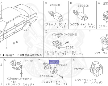 Nissan - Laurel - C35 - 2002 - Club S Turbo Type X - HARDTOP(K) - 2 WHEEL DRIVE(2WD) - AUTOMATIC TRANSMISSION(AT) - IRS TYPE(IRS) - RB25DET
